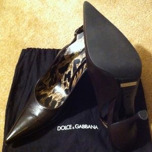 Dolce & Gabbana sling back heels - new